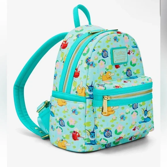 NWT Loungefly Pokémon Lilypad AOP backpack - Picture 2 of 6